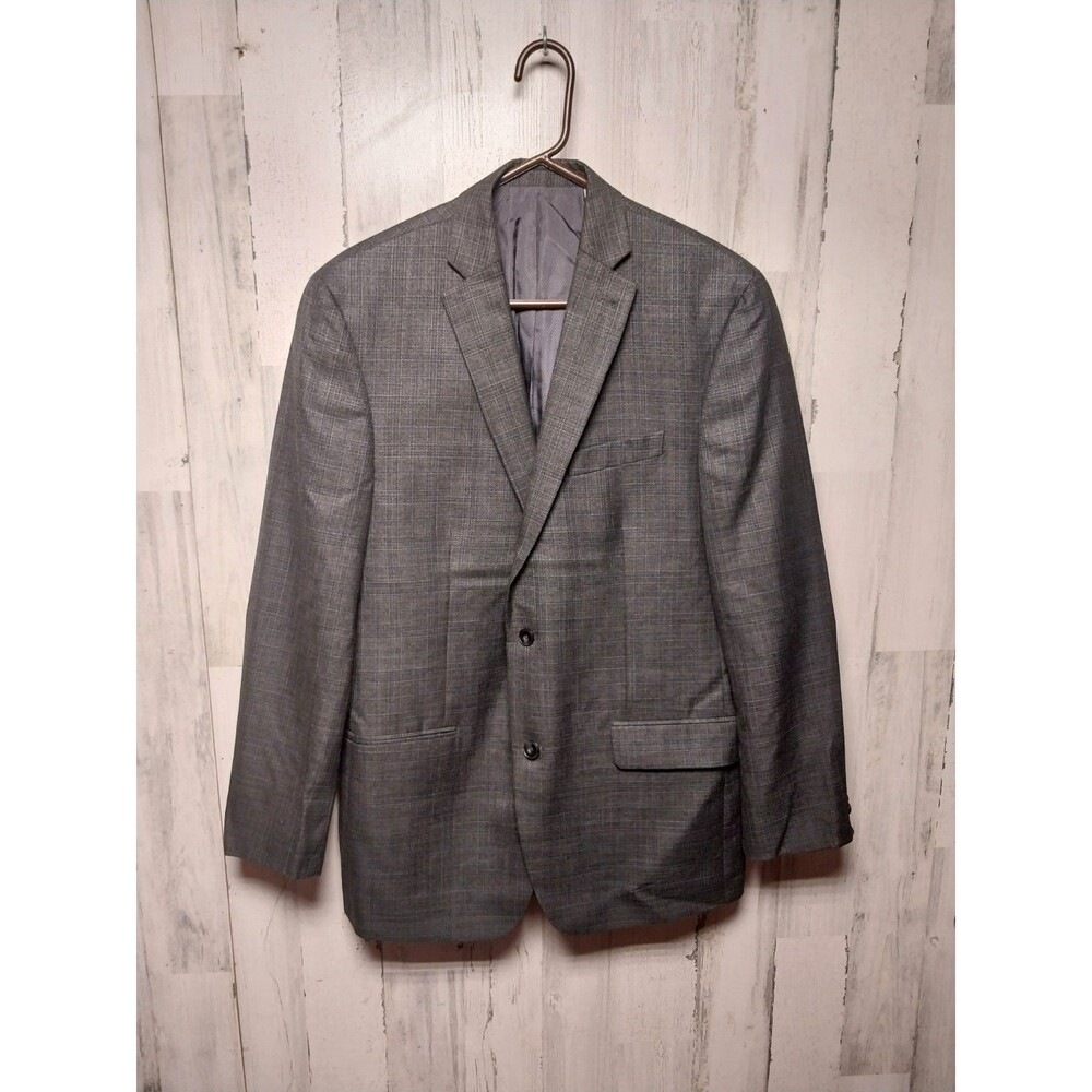 Michael Kors Gray Glen Plaid Suit Jacket 42L